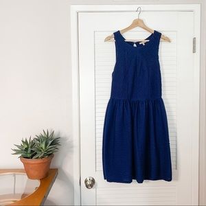 Anthropologie Navy Knit Dress
